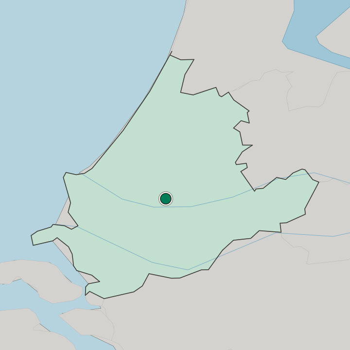 Map showing Zuidwijk — In Provincie Zuid-Holland