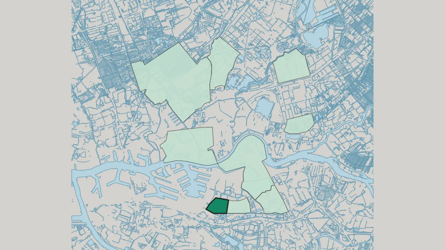 Map of Pendrecht in Rotterdam