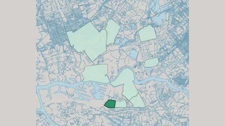 Map of Pendrecht in Rotterdam