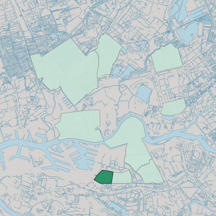 Map showing Pendrecht — In Rotterdam