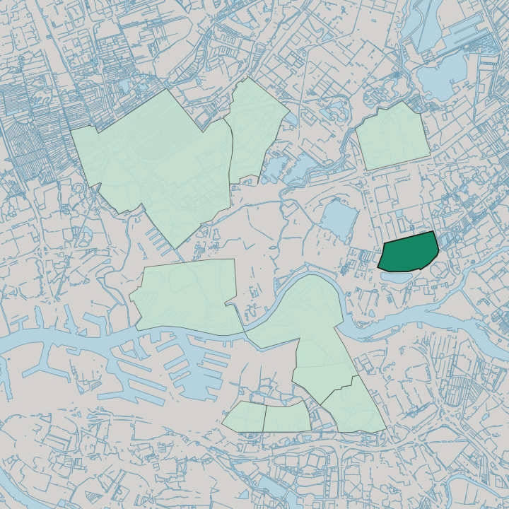 Map showing 's-Gravenland — In Rotterdam