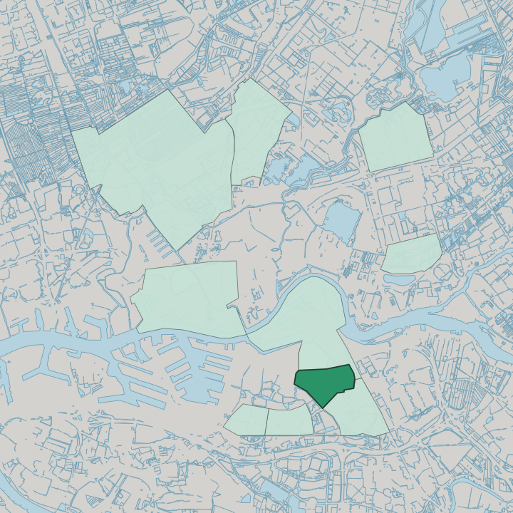 Map showing Vreewijk — In Rotterdam