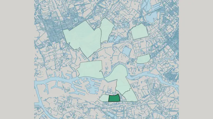 Map of Zuidwijk in Rotterdam