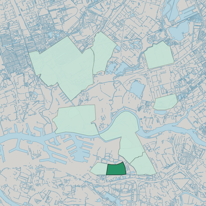 Map showing Zuidwijk — In Rotterdam