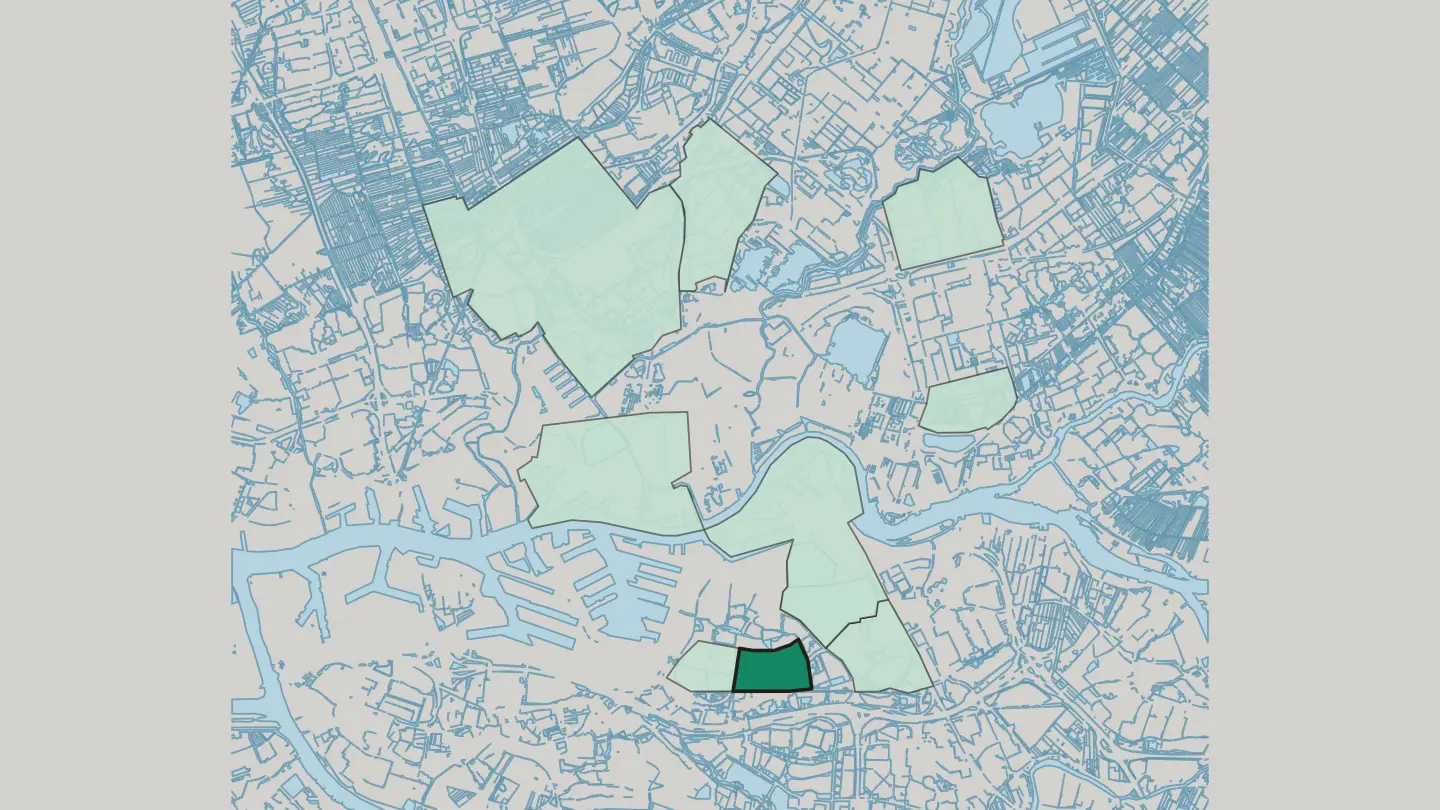 Map of Zuidwijk in Rotterdam