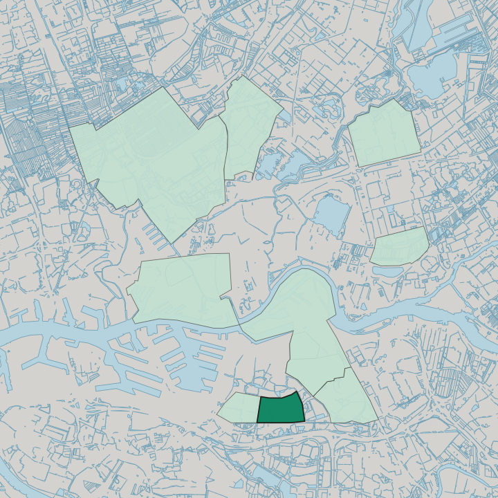 Map showing Zuidwijk — In Rotterdam