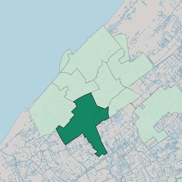 Map showing Escamp — In The Hague