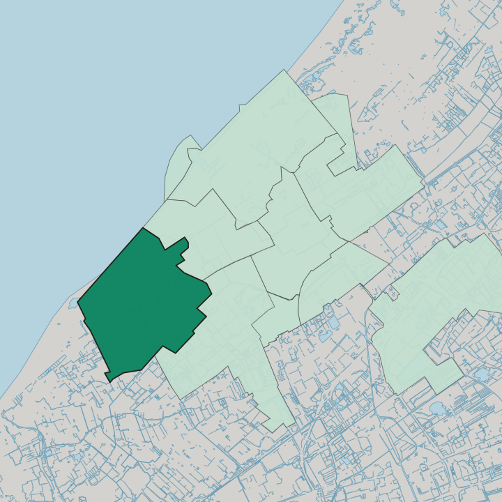 Map showing Loosduinen — In The Hague
