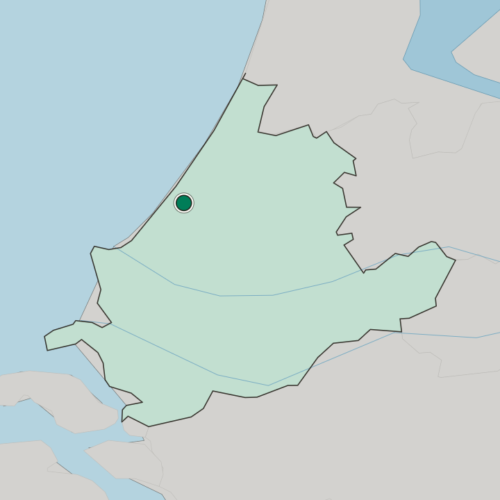 Map showing Loosduinen — In Provincie Zuid-Holland