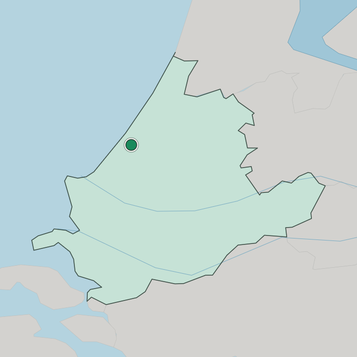 Map showing Loosduinen — In Provincie Zuid-Holland