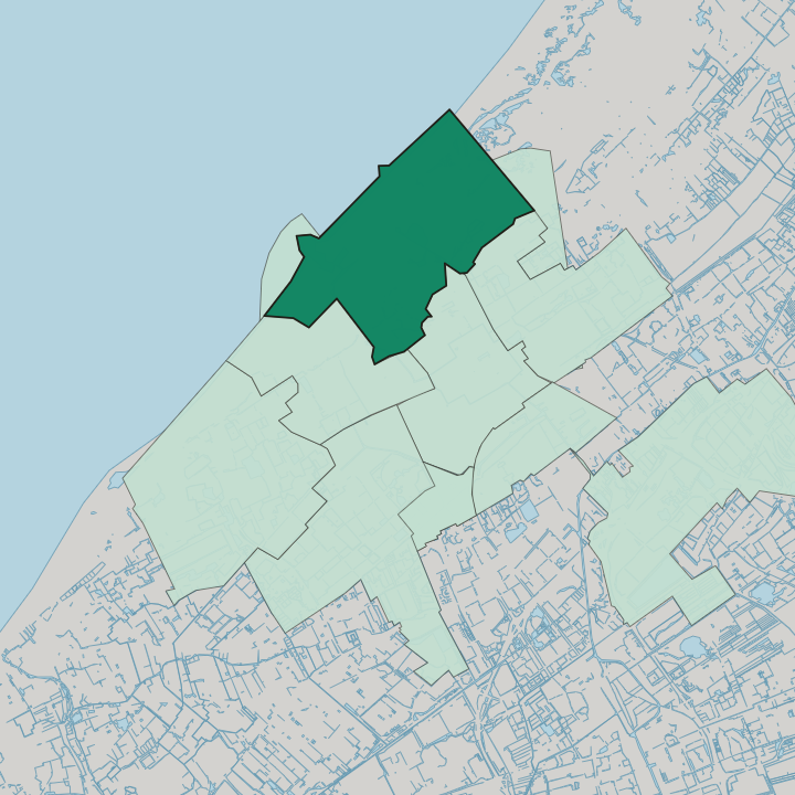 Map showing Scheveningen — In The Hague