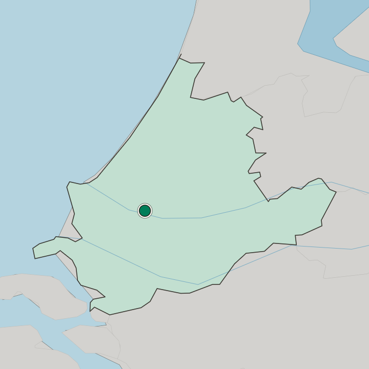Map showing Vlaardinger-Ambacht — In Provincie Zuid-Holland