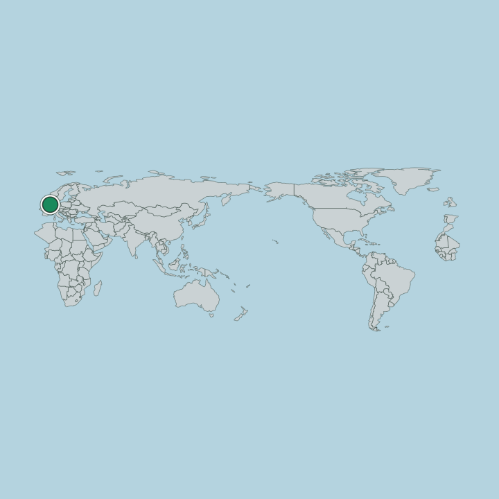 Map showing Netherlands — Worldwide