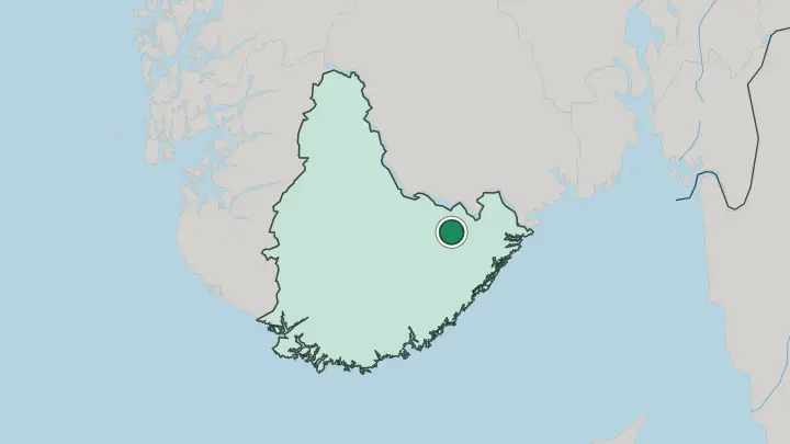 Map of Åmli in Norway
