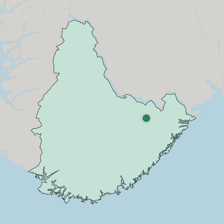 Map showing Åmli — In Agder