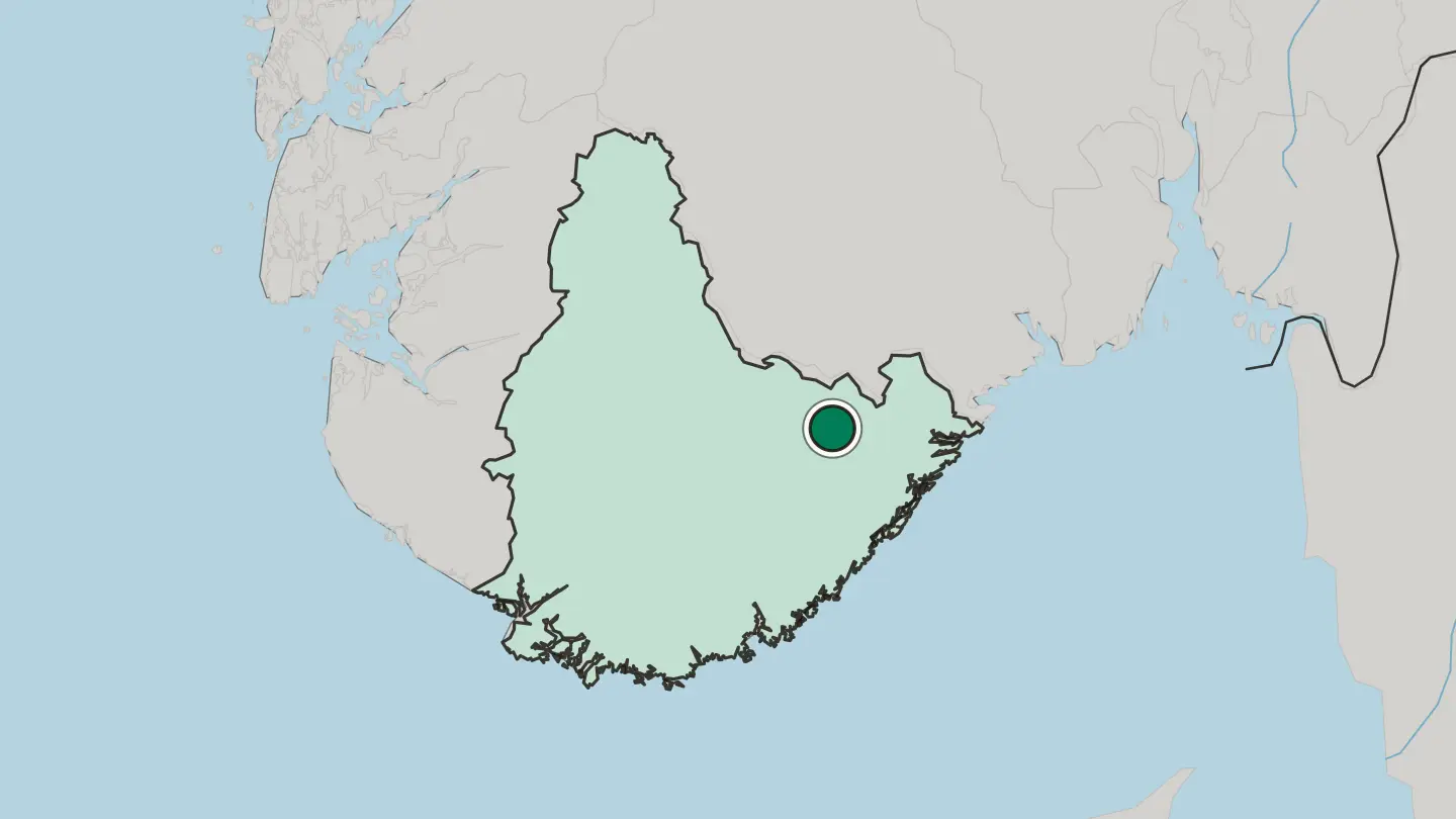 Map of Åmli in Norway