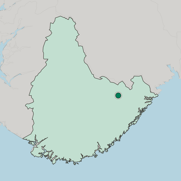 Map showing Åmli — In Agder