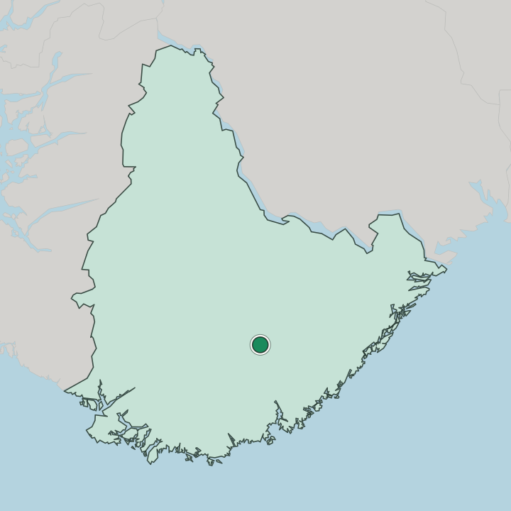 Map showing Birketveit — In Agder