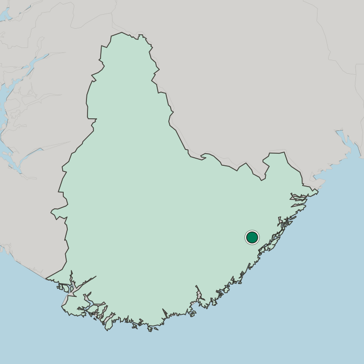 Map showing Blakstad — In Agder