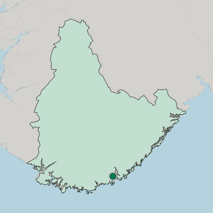 Map showing Gimlekollen — In Agder