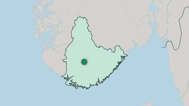 Map of Kyrkjebygda in Norway