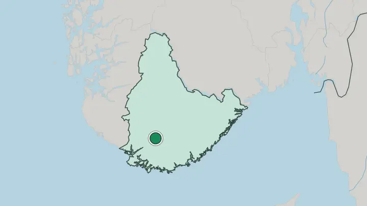 Map of Tingvatn in Norway