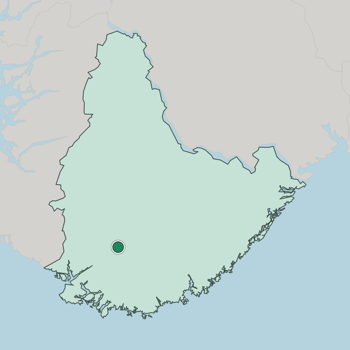 Map showing Tingvatn — In Agder