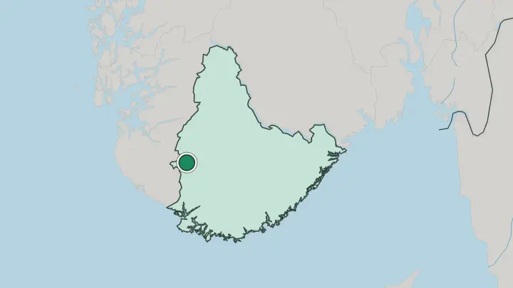 Map of Tonstad in Norway