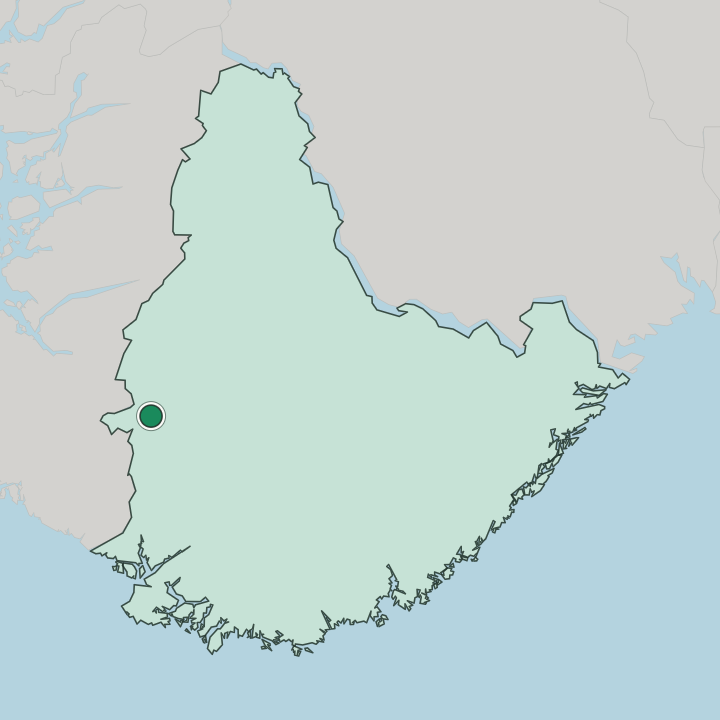 Map showing Tonstad — In Agder