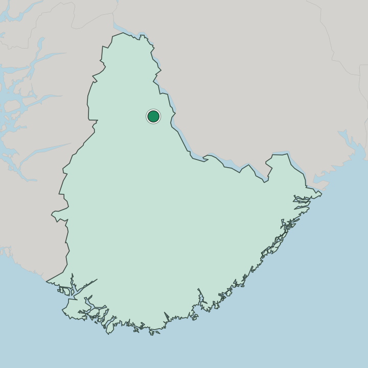 Map showing Valle — In Agder