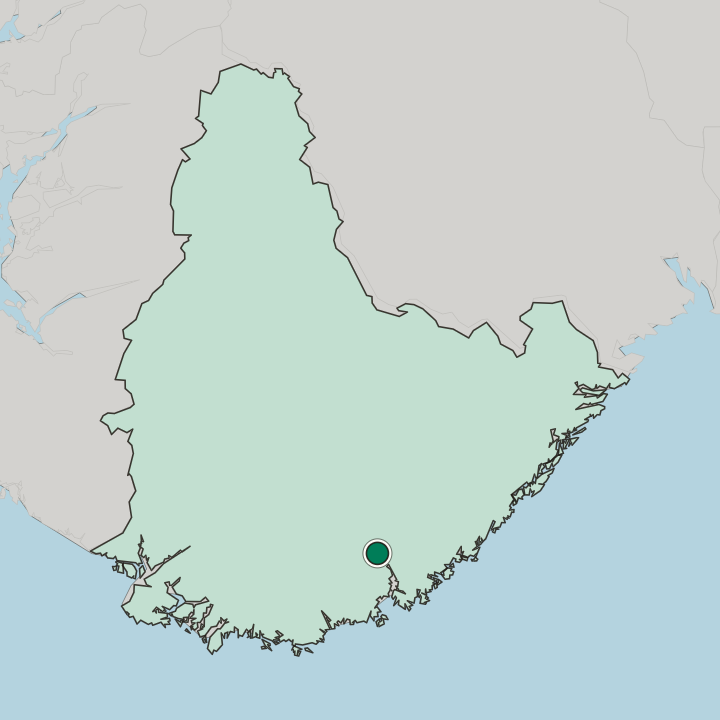 Map showing Vennesla — In Agder