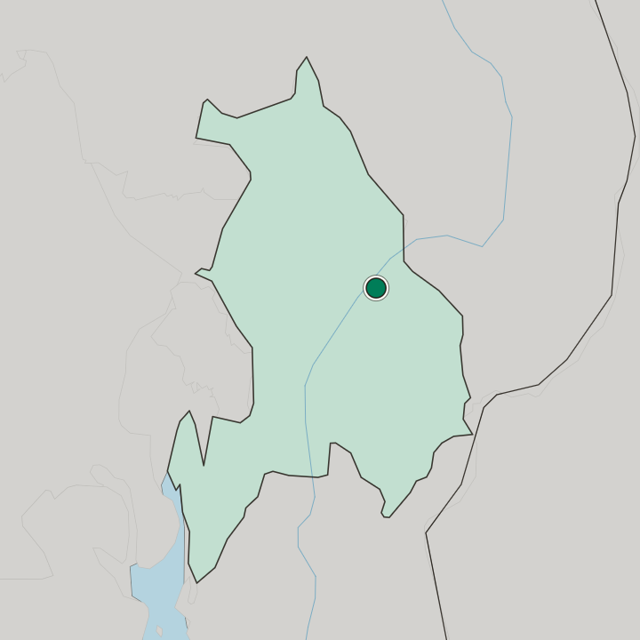 Map showing Årnes — In Akershus fylke
