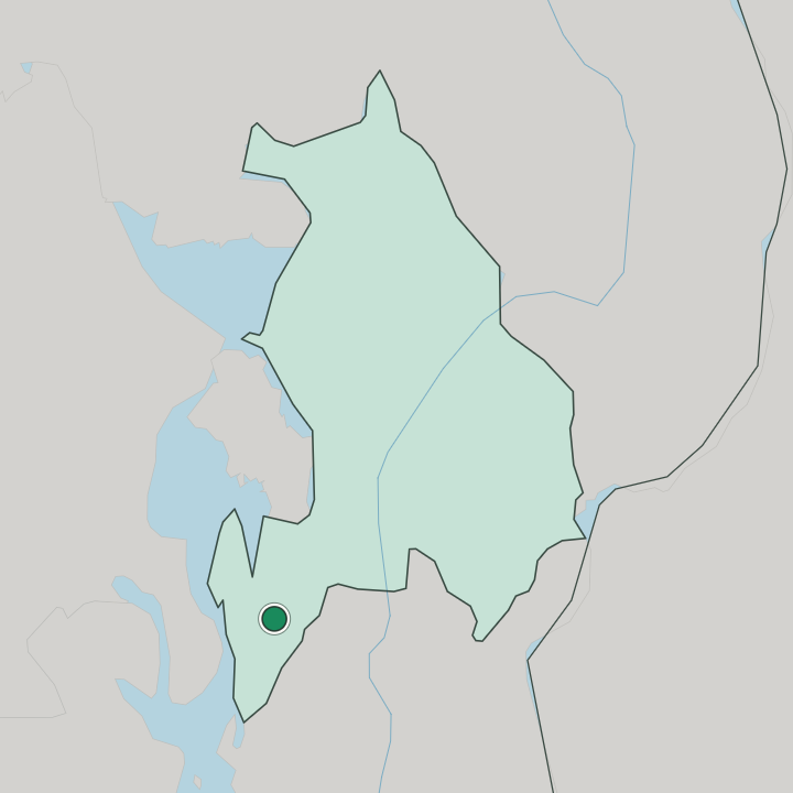 Map showing Ås — In Akershus