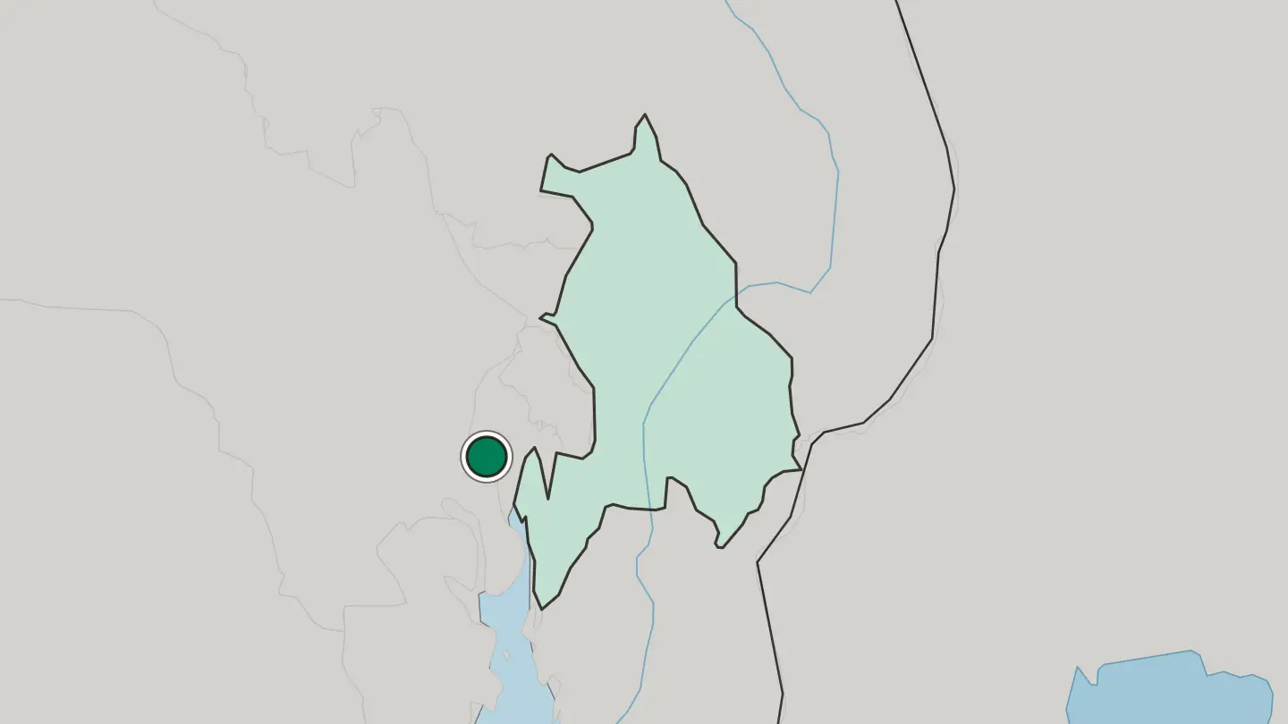 Map of Asker in Norway