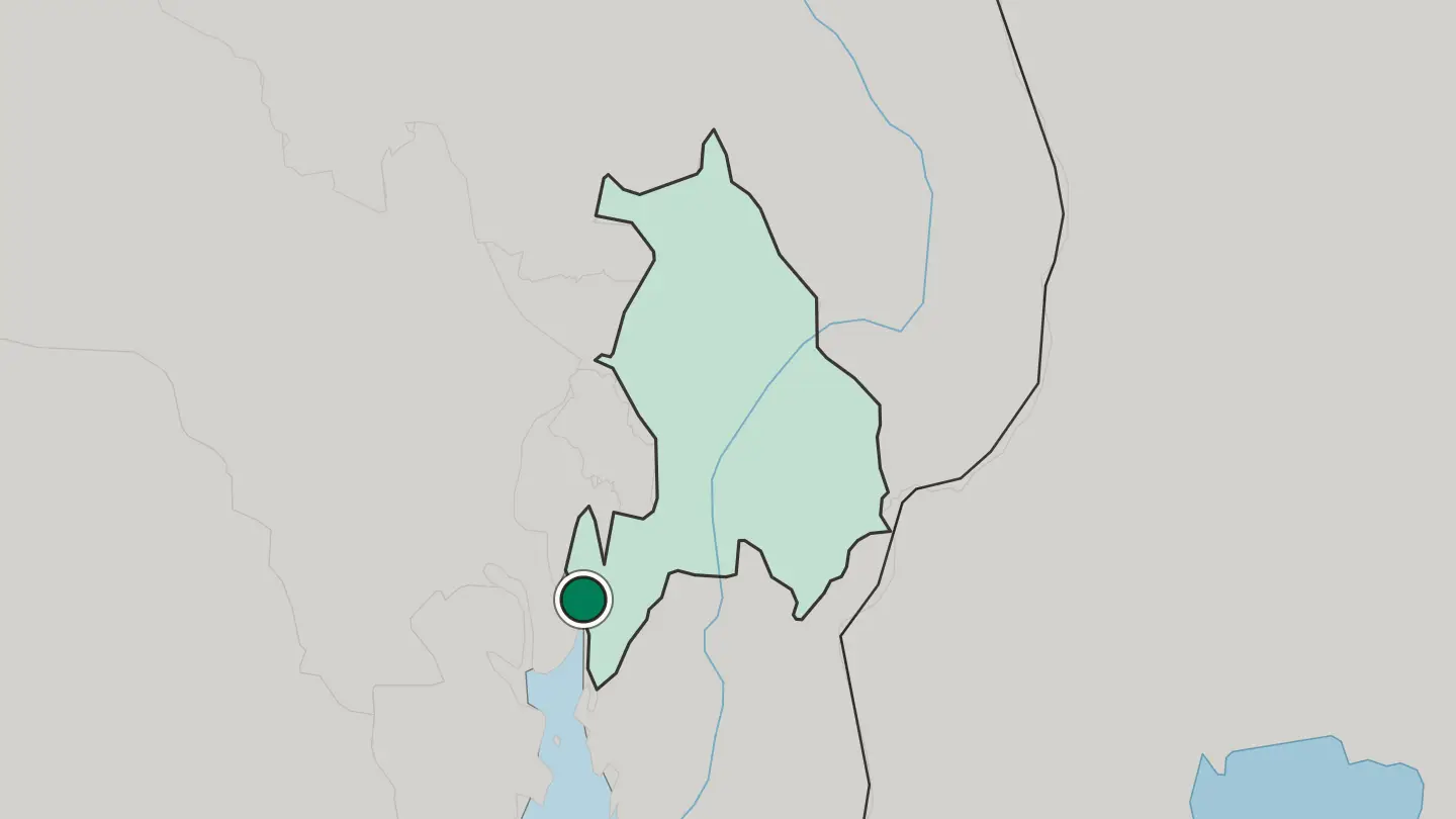 Map of Drøbak in Norway