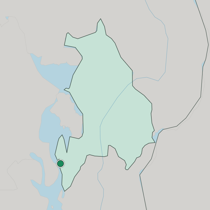 Map showing Drøbak — In Akershus