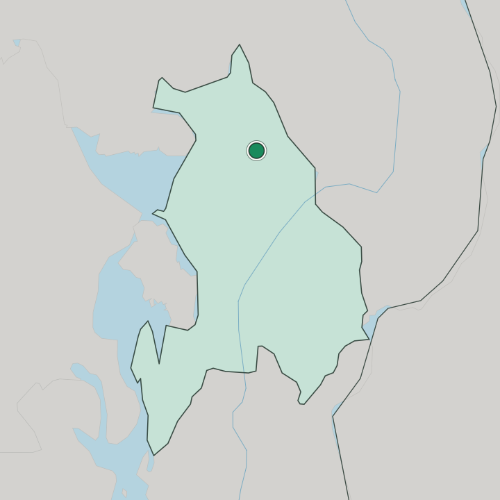 Map showing Eidsvoll — In Akershus
