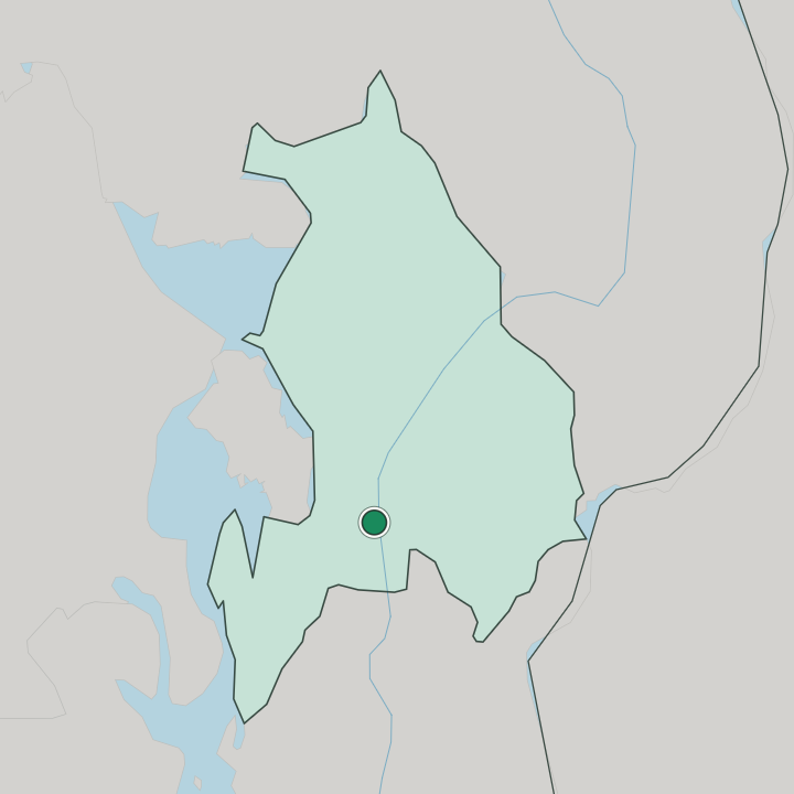 Map showing Fjerdingby — In Akershus