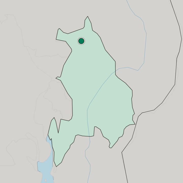 Map showing Hurdal — In Akershus fylke