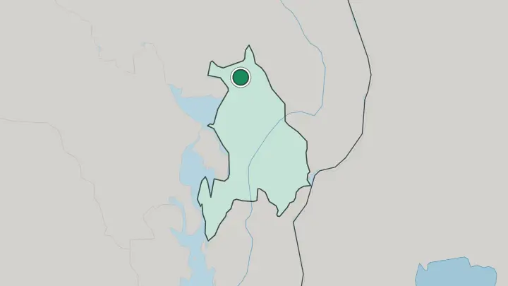 Map of Hurdal in Norway