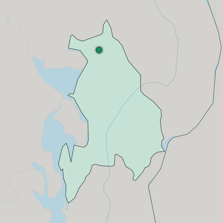 Map showing Hurdal — In Akershus