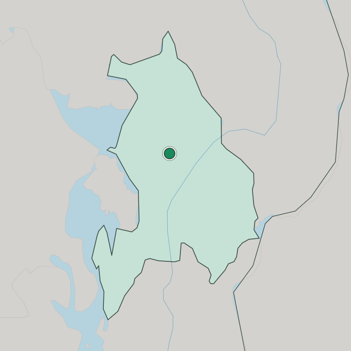Map showing Jessheim — In Akershus