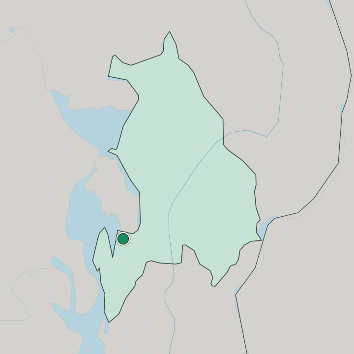 Map showing Kolbotn — In Akershus