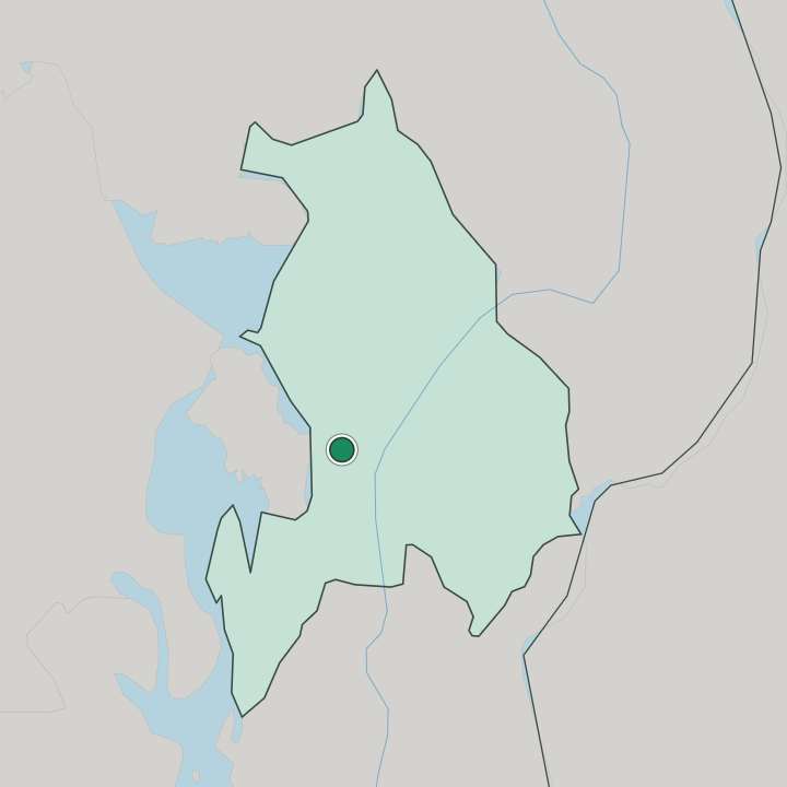 Map showing Lillestrøm — In Akershus