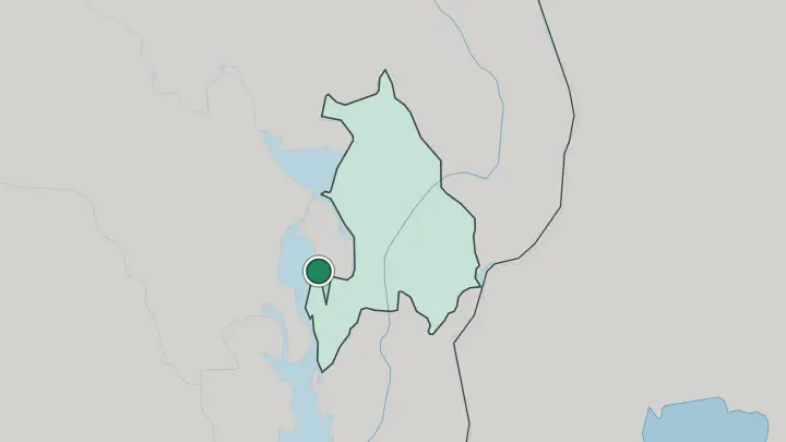 Map of Nesoddtangen in Norway