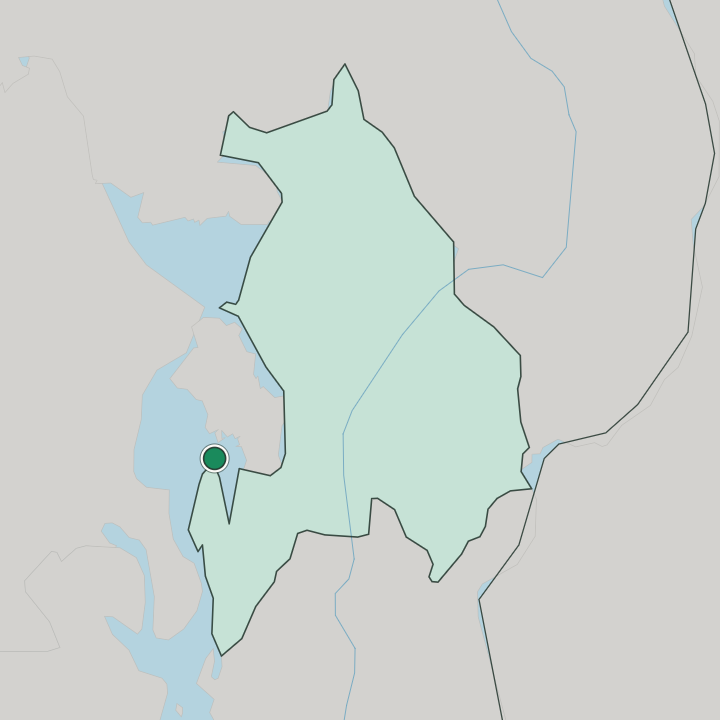 Map showing Nesoddtangen — In Akershus