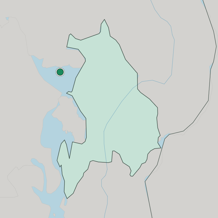 Map showing Roa — In Akershus