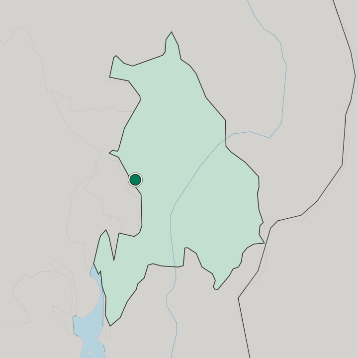 Map showing Rotnes — In Akershus fylke
