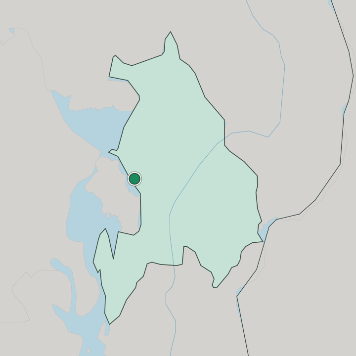Map showing Rotnes — In Akershus