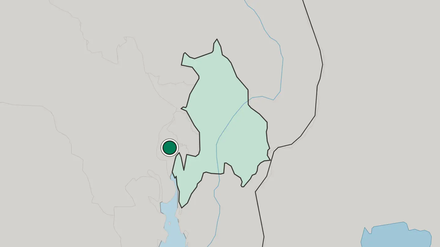 Map of Sandvika in Norway